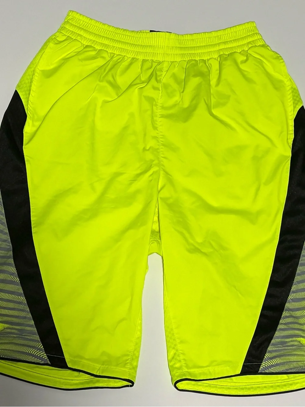 adidas Men’s Bolt Yellow Athletic Basketball Shorts